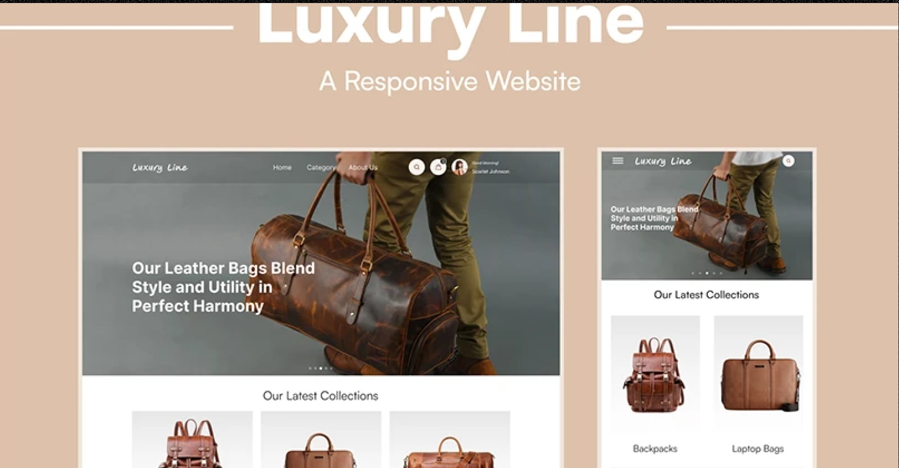 Luxury Line- A Responsive Website-UI Design