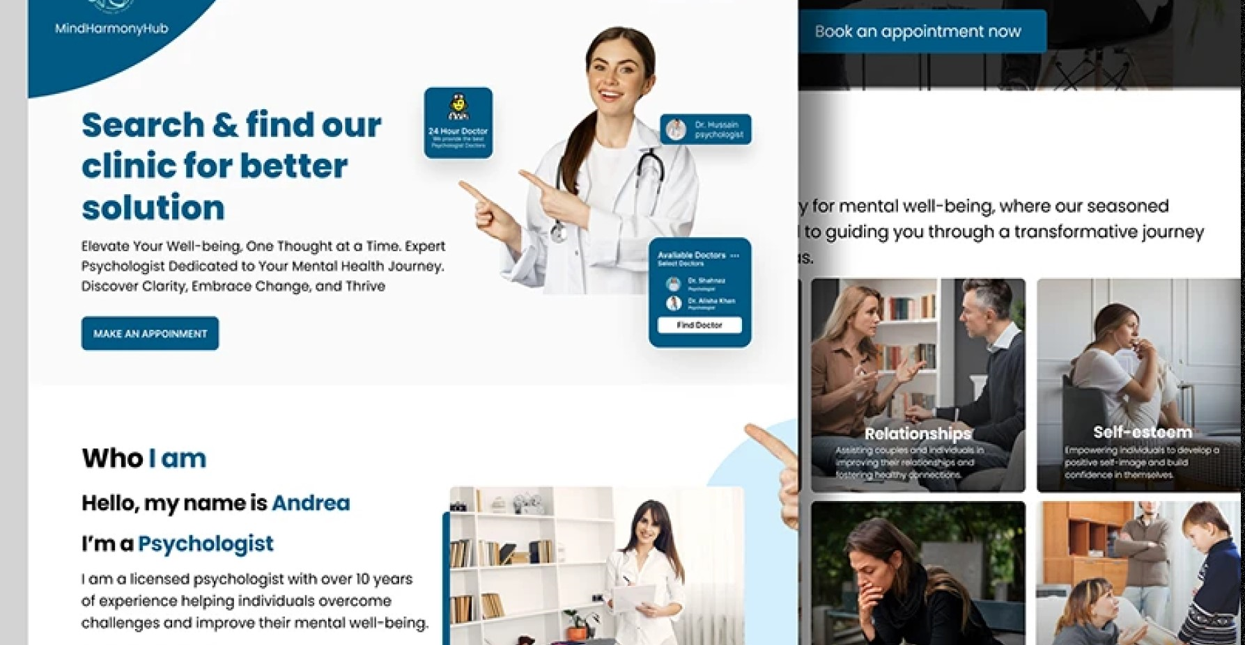 Doctor Appoinment Website UI Design